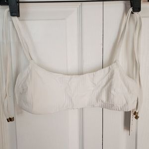 Vitamin A white rib bikini top